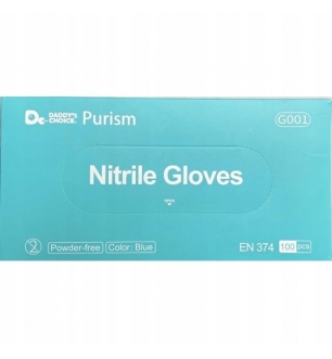 RĘKAWICZKI nitrylowe 100szt Blue medyczne roz.S