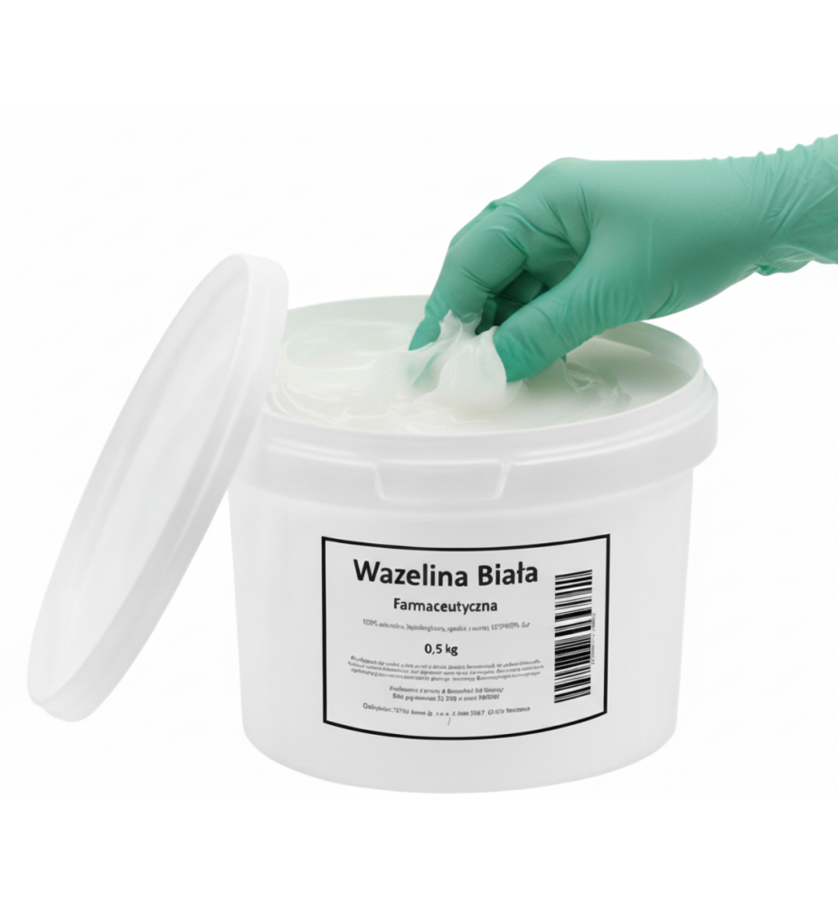 WAZELINA FARMACEUTYCZNA, KOSMETYCZNA, CZYSTA 500g